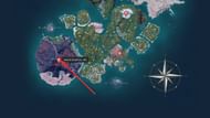Axel and Orserk's location (Image via Pocket Pair)